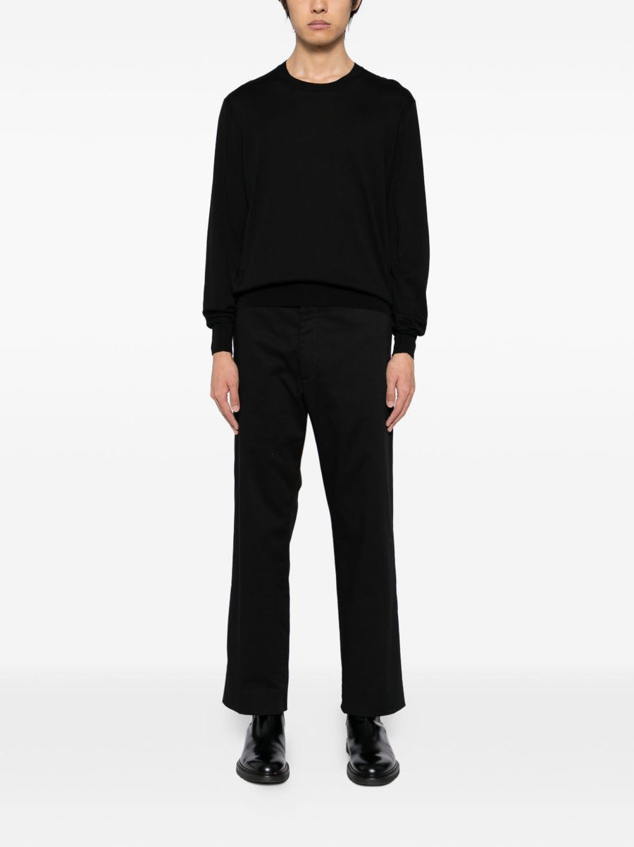 Sweater Crewneck Cotton Black