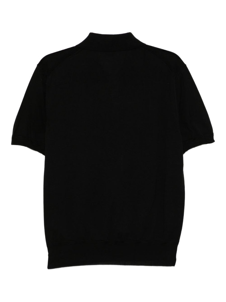 Cotton Polo Shirt Black