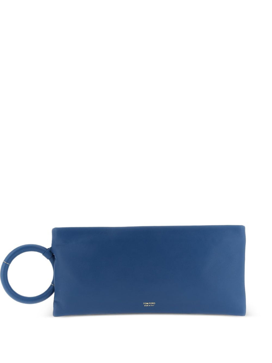 Clutch Aura Blue Sheepskin Bags