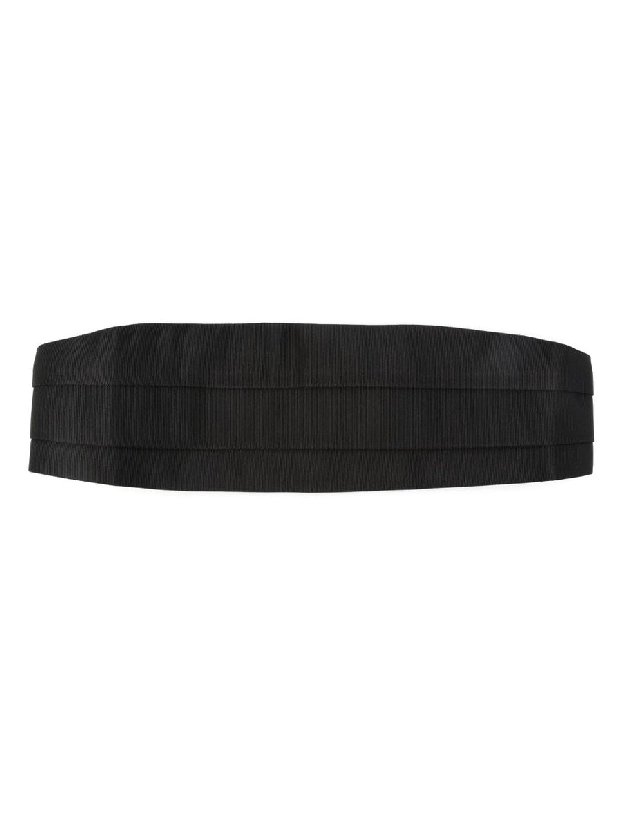 Cummerbund Black Silk Accessory