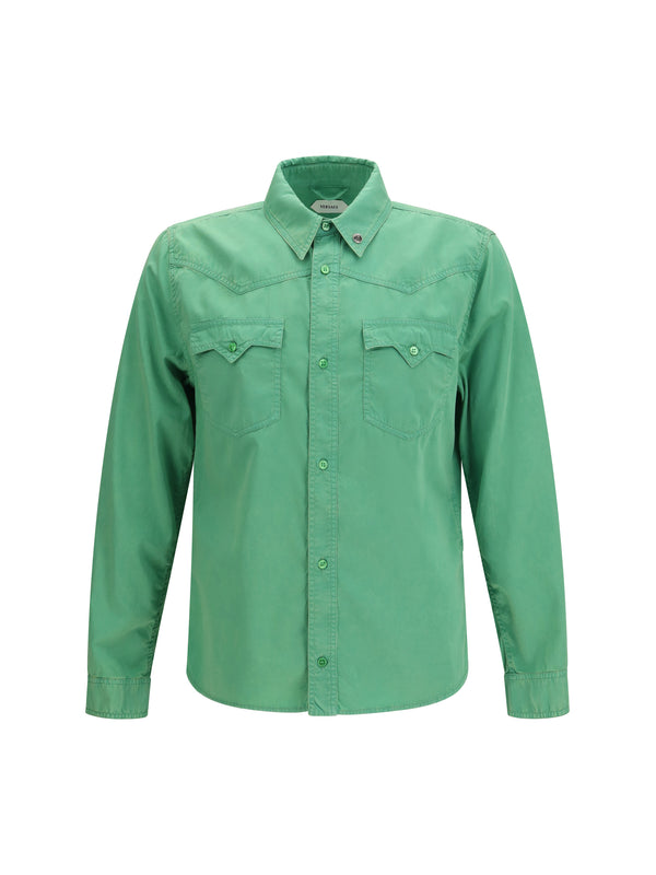 Versace 100% Cotton shirt in green