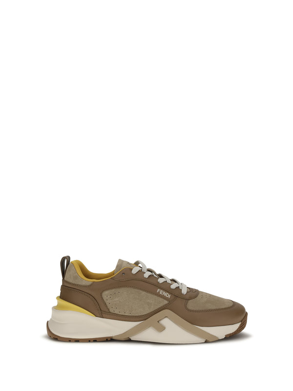 Fendi Upper: 100% calf leather; sole: 100% rubber sneaker in brown