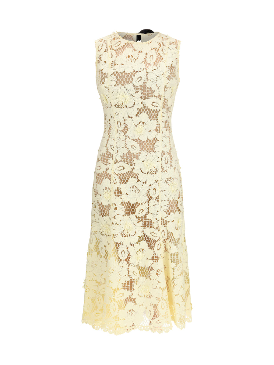 Self-Portrait 100% Polyester dress in yellow