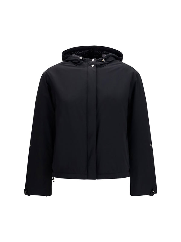 Herno Outer: 86% Polyamide down jacket in black