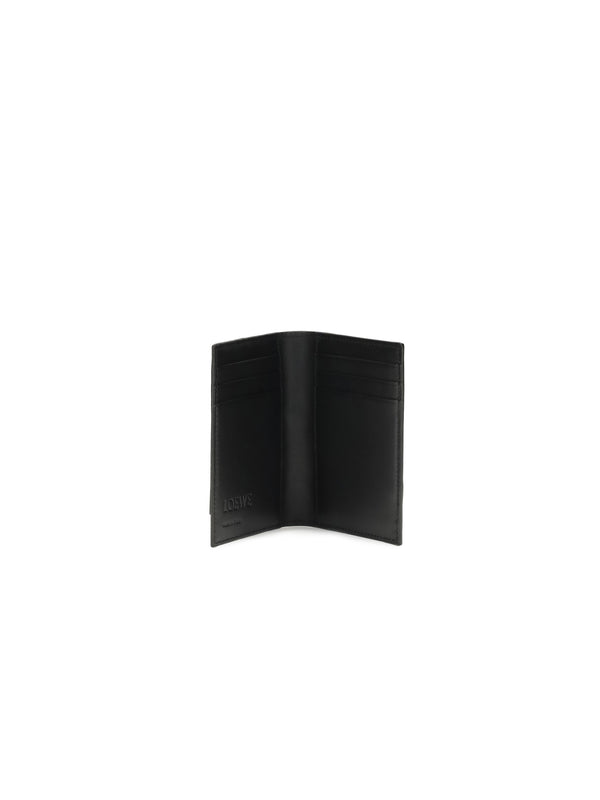 Puzzle Edge Card Holder Black Calf Leather Umbrellas