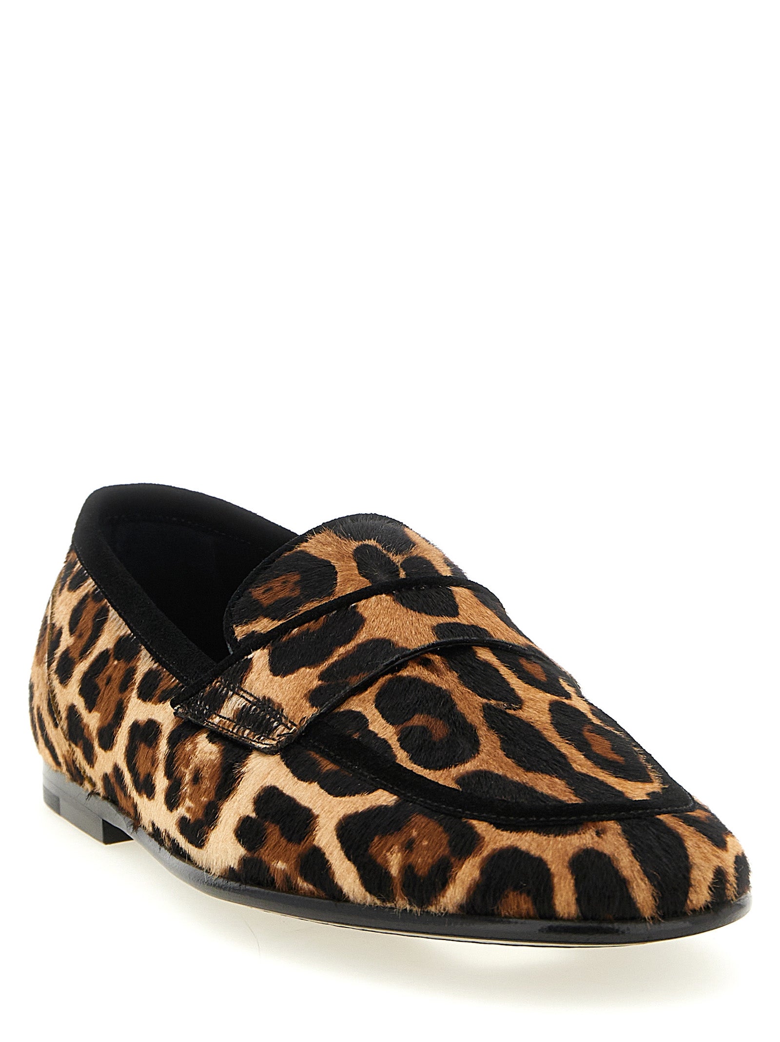 Ariosto slipper Brown Calfskin Leather (bos Taurus) Loafers