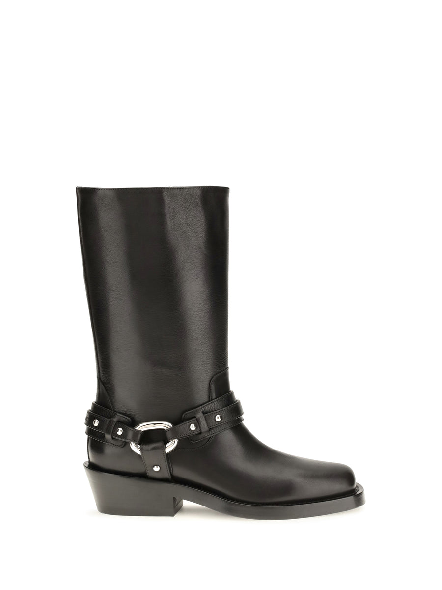 Rabanne 100% calf leather boot in black
