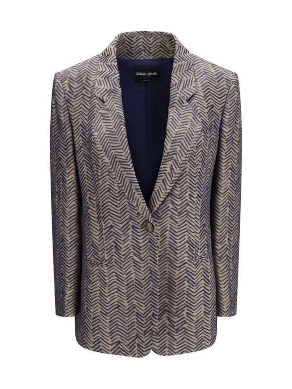 Giorgio Armani 100% Viscose blazer in blue