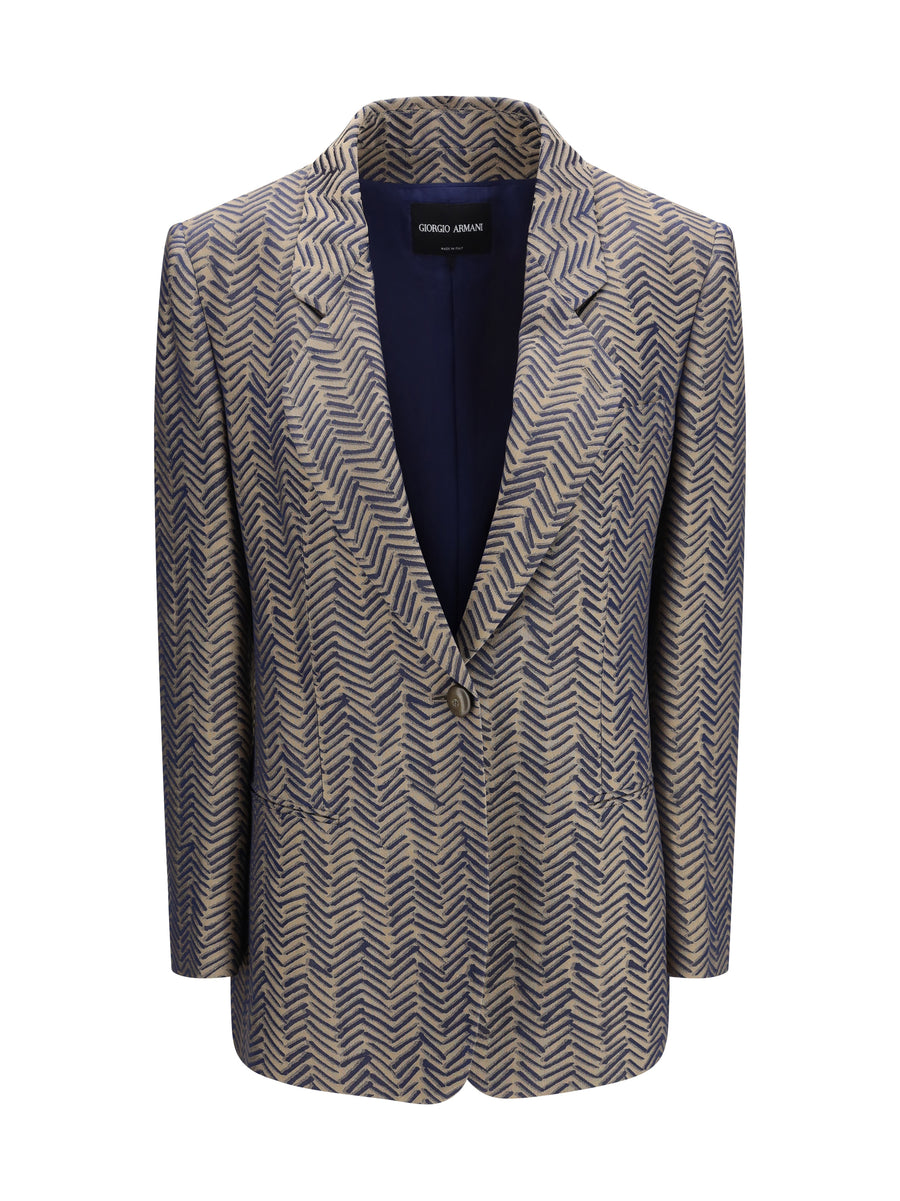 Giorgio Armani 100% Viscose blazer in blue
