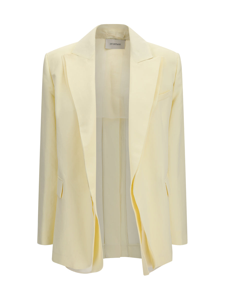 Max Mara Sportmax 56% Viscose; 44% Paper blazer in yellow
