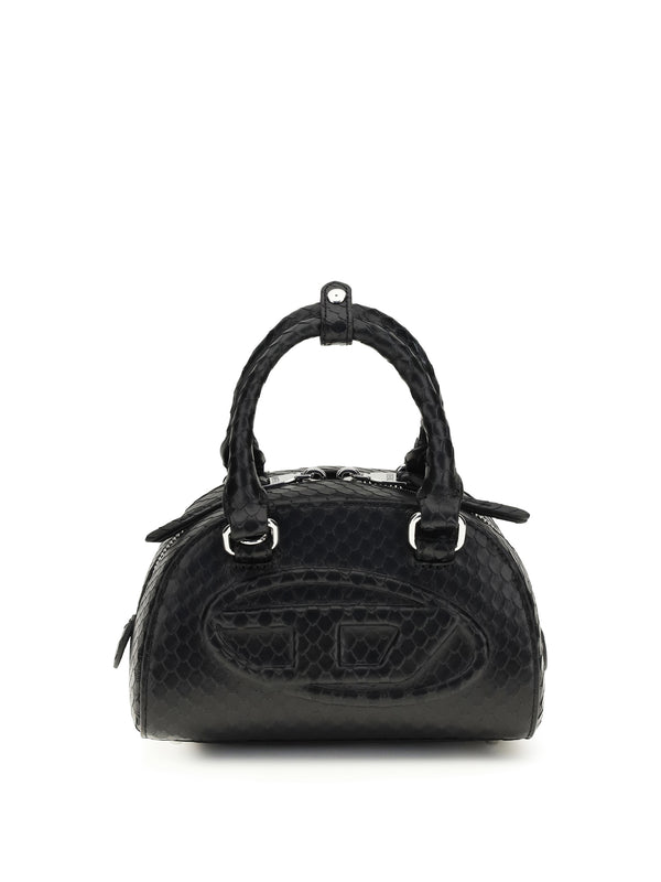 Diesel 100% Calf Leather (Bos Taurus) top handle bag in black