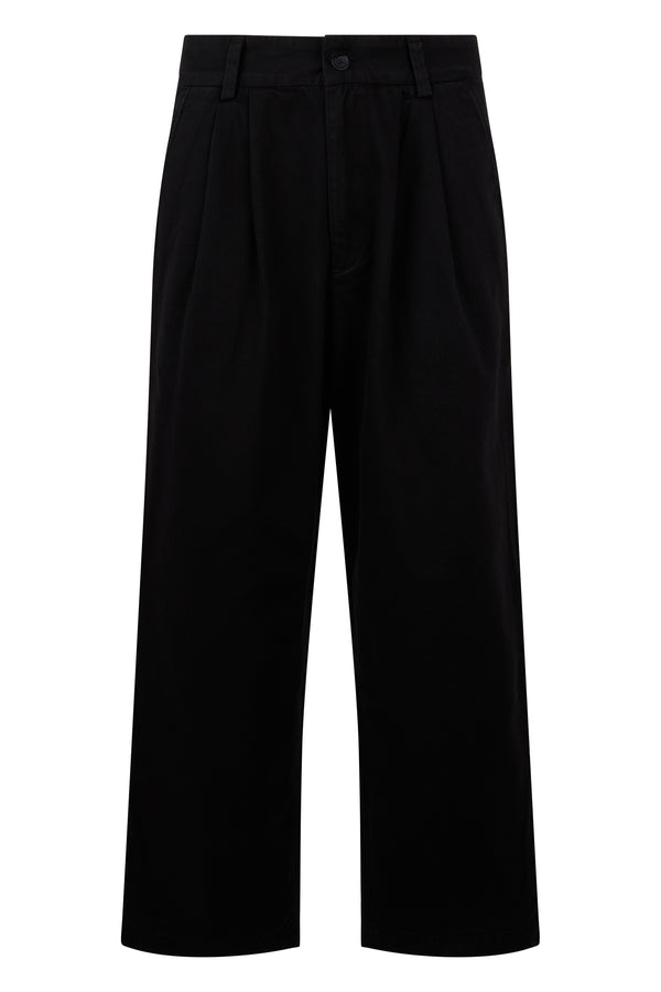 Trousers Loose Cotton Black