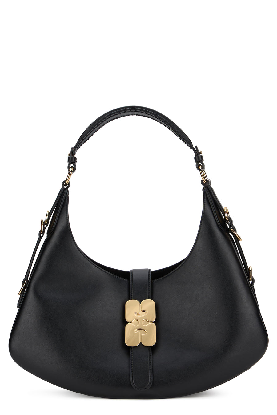 Shoulder Bag Kat Small Black Lambskin Leather Handbags