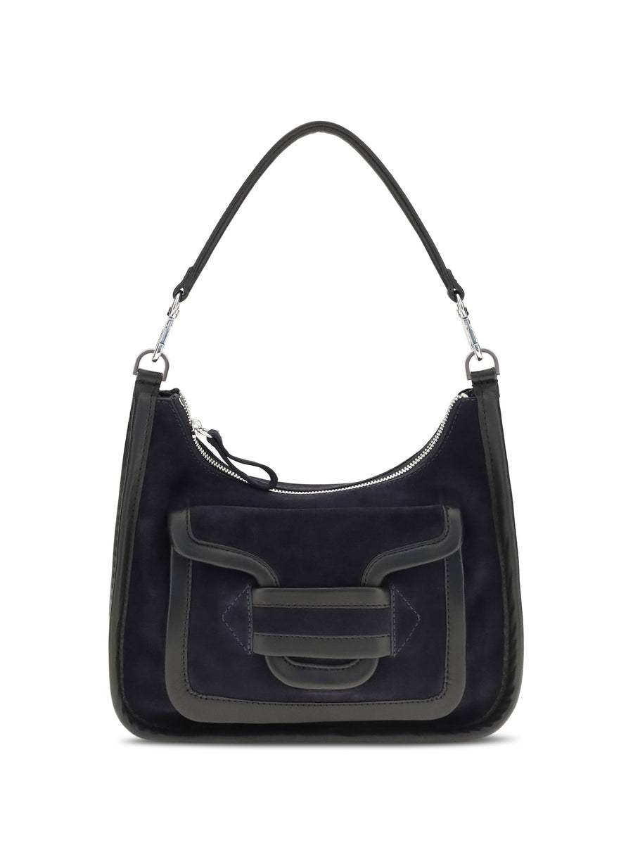 Pierre Hardy 100% Calf Leather Bos Taurus shoulder bag in navy