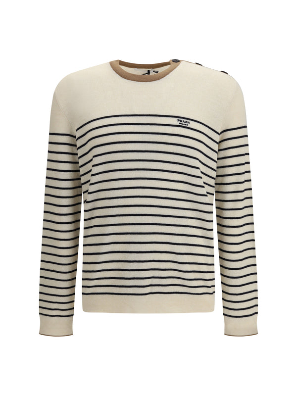 Prada 28% Wool sweater in beige