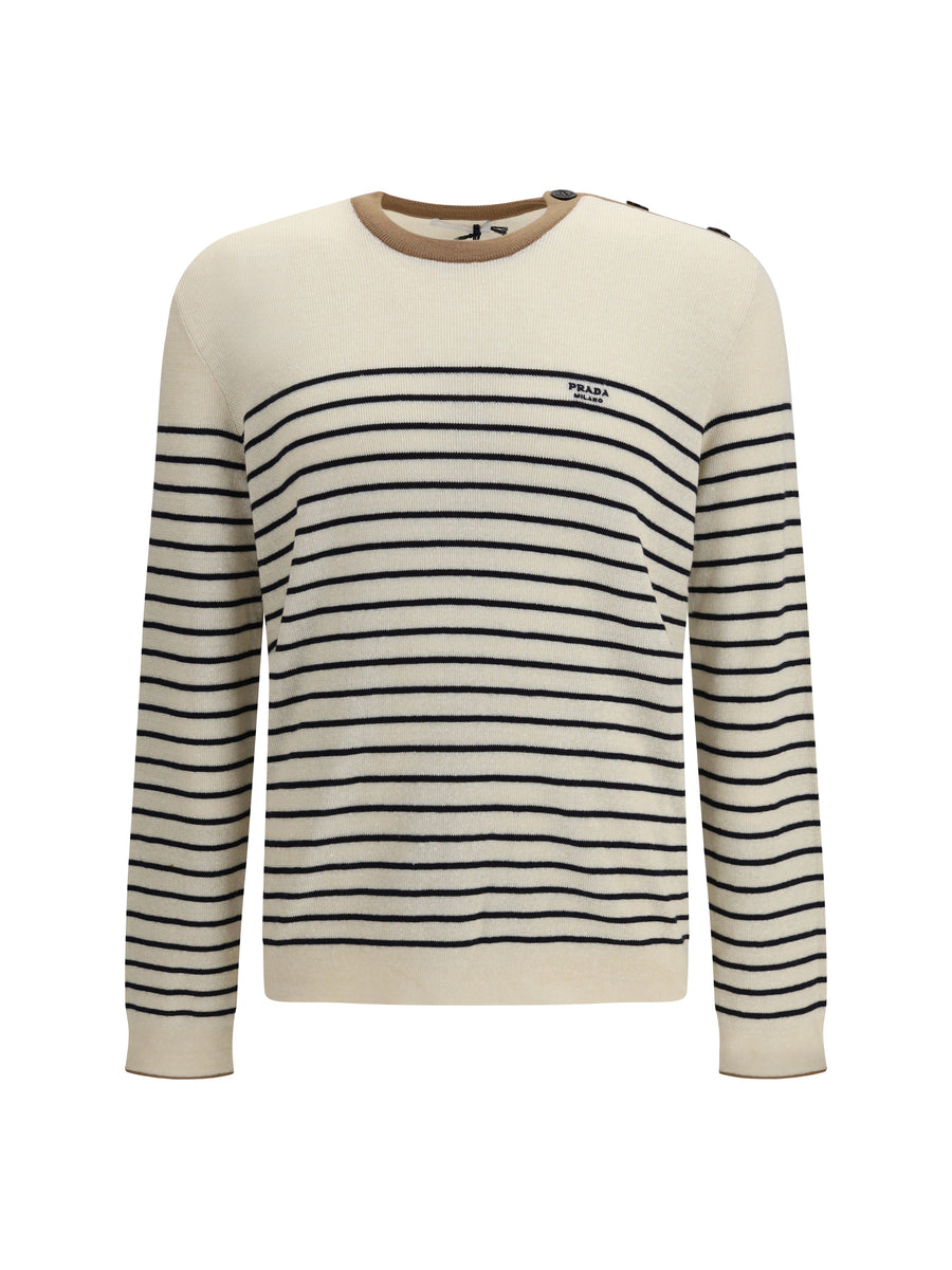 Prada 28% Wool sweater in beige