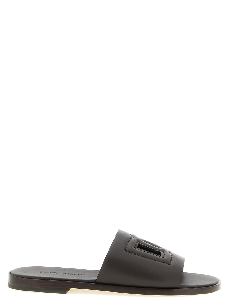 Dolce & Gabbana DG Light Sandals — Brown