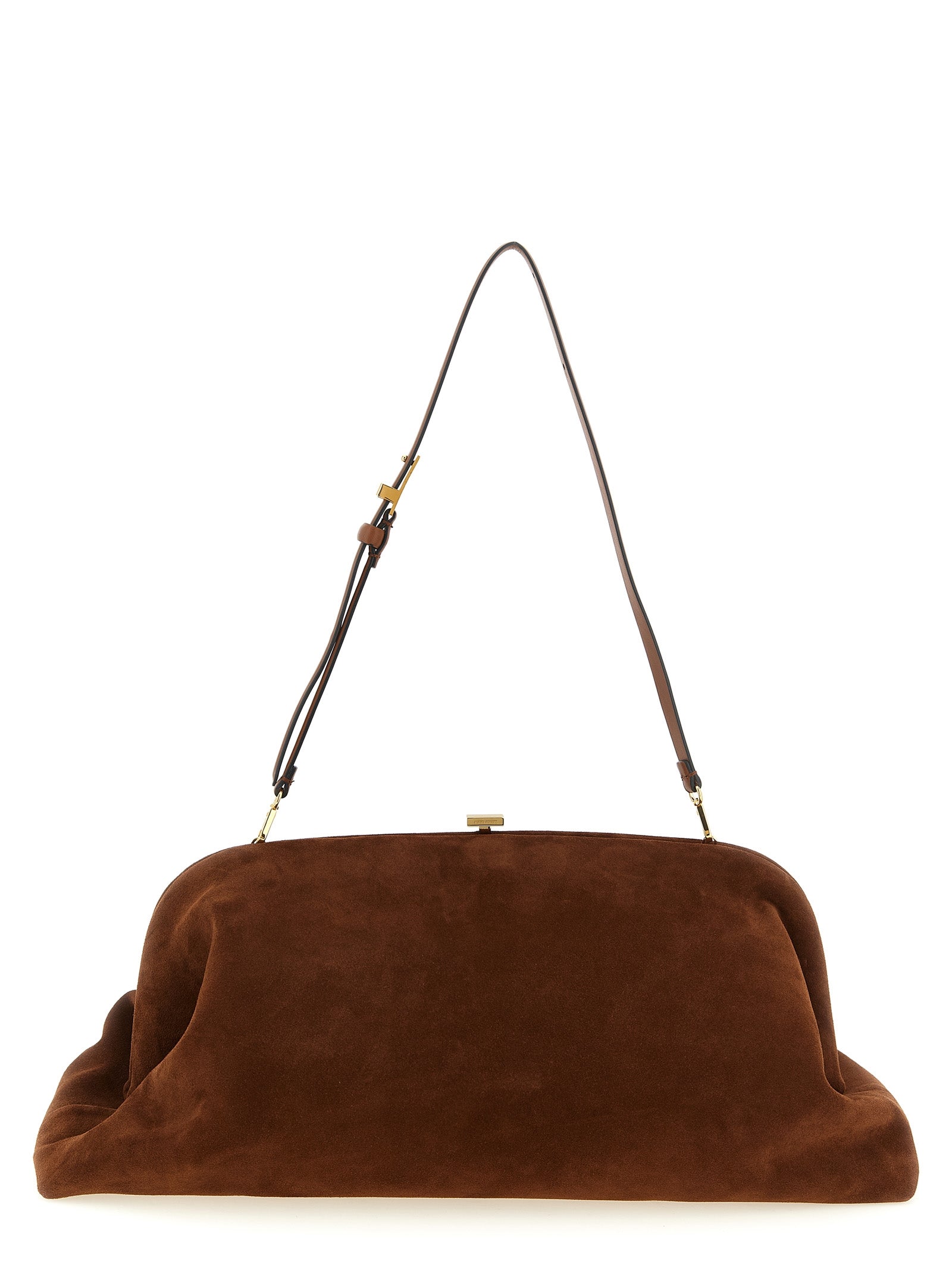 Maxi pouch Brown Leather Clutch