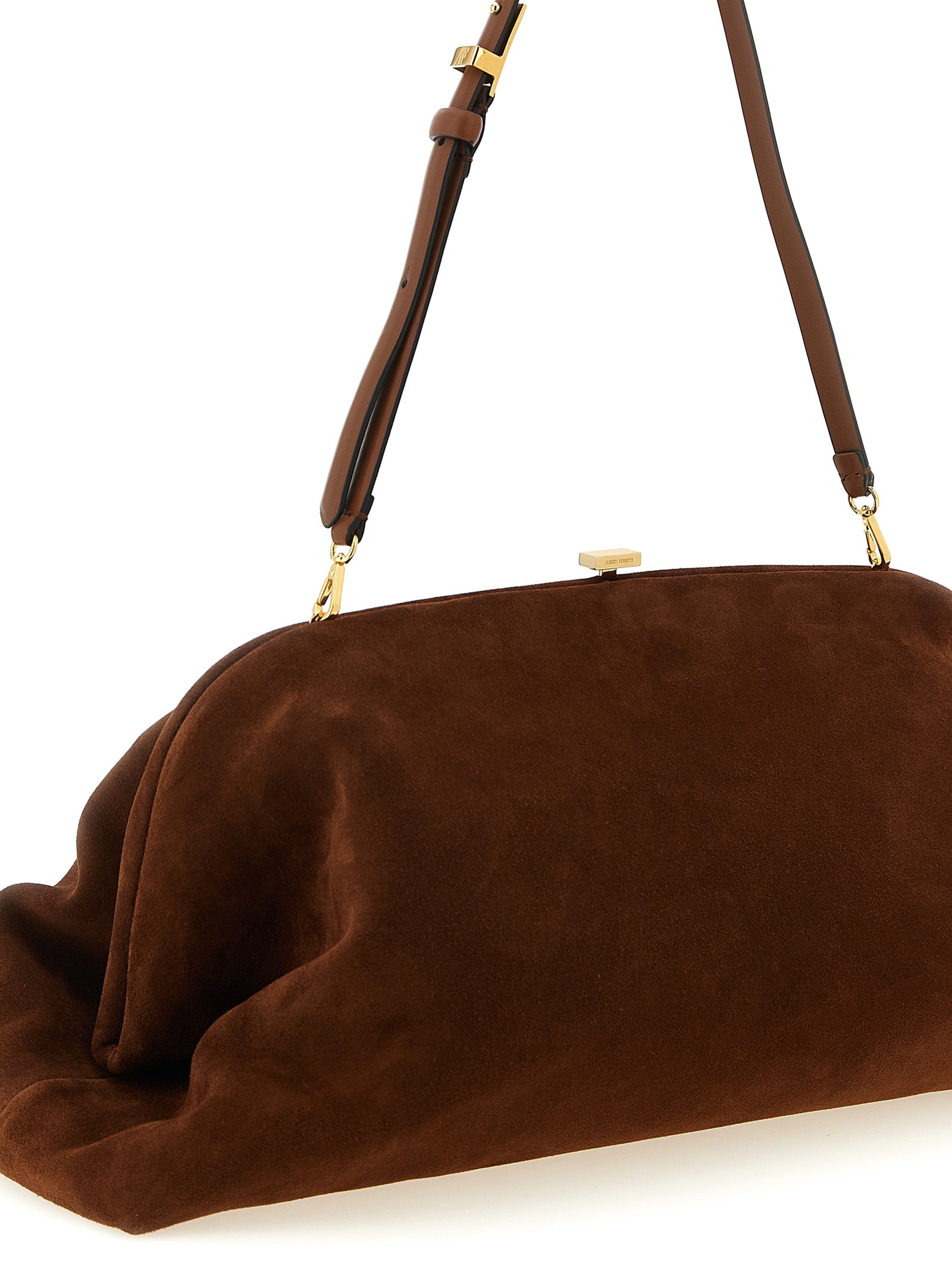 Maxi pouch Brown Leather Clutch