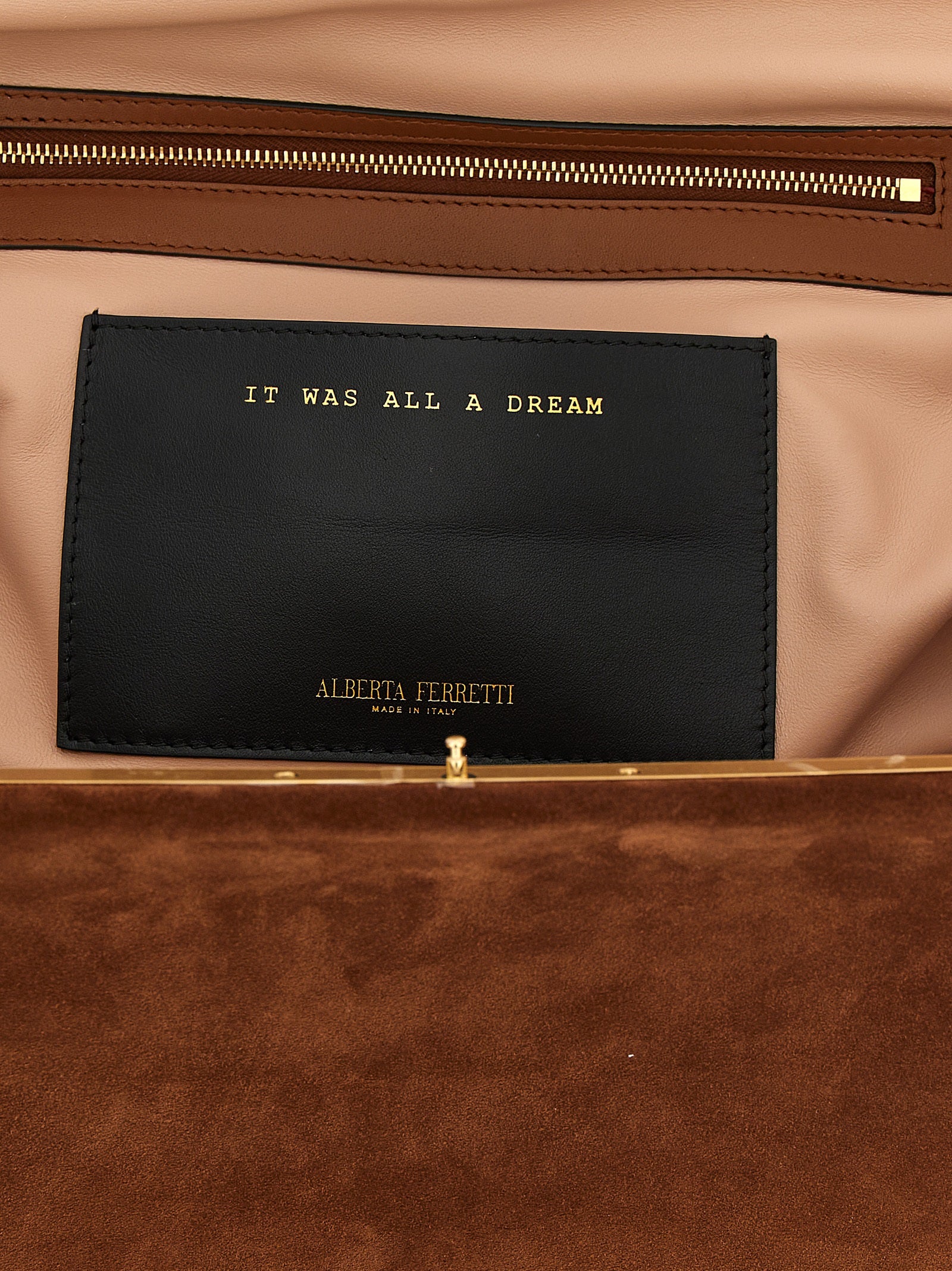 Maxi pouch Brown Leather Clutch