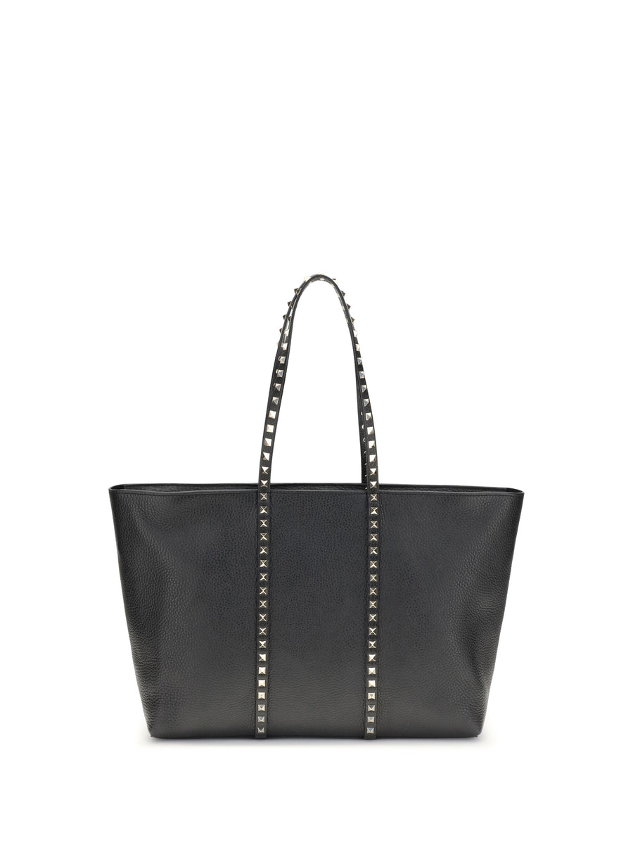 Valentino Garavani 100% Calf Leather Bos Taurus tote bag in black