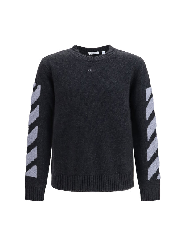 Off-White 80% Wool sweater in gray