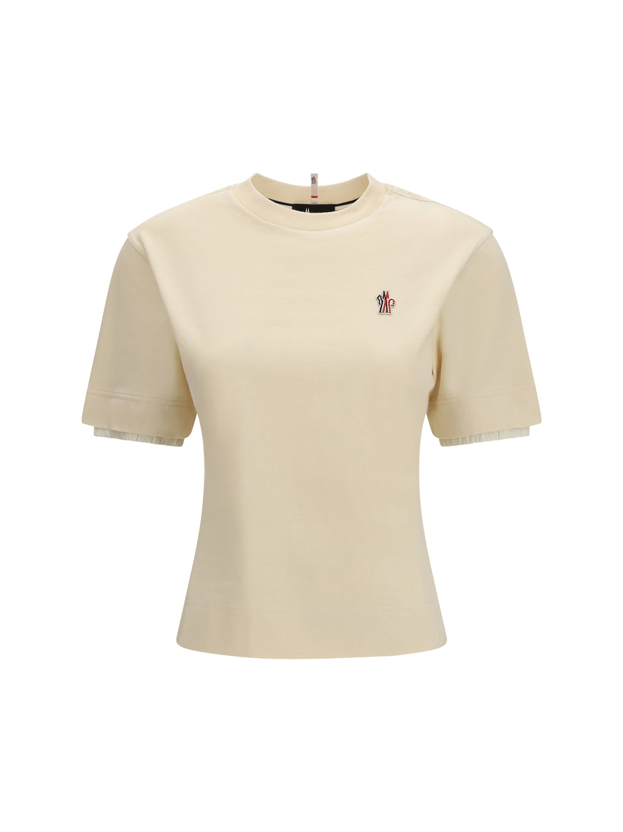 Moncler Grenoble 95% Cotton; 5% Elastane t-shirt in beige