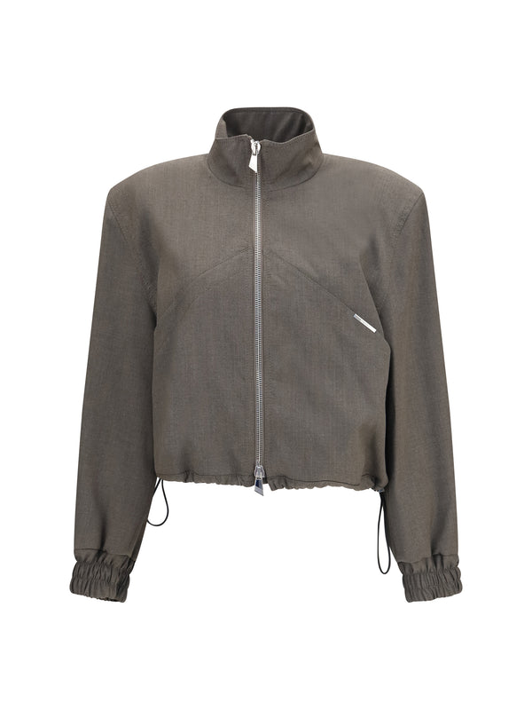 The Attico 55% Merino Wool jacket in gray