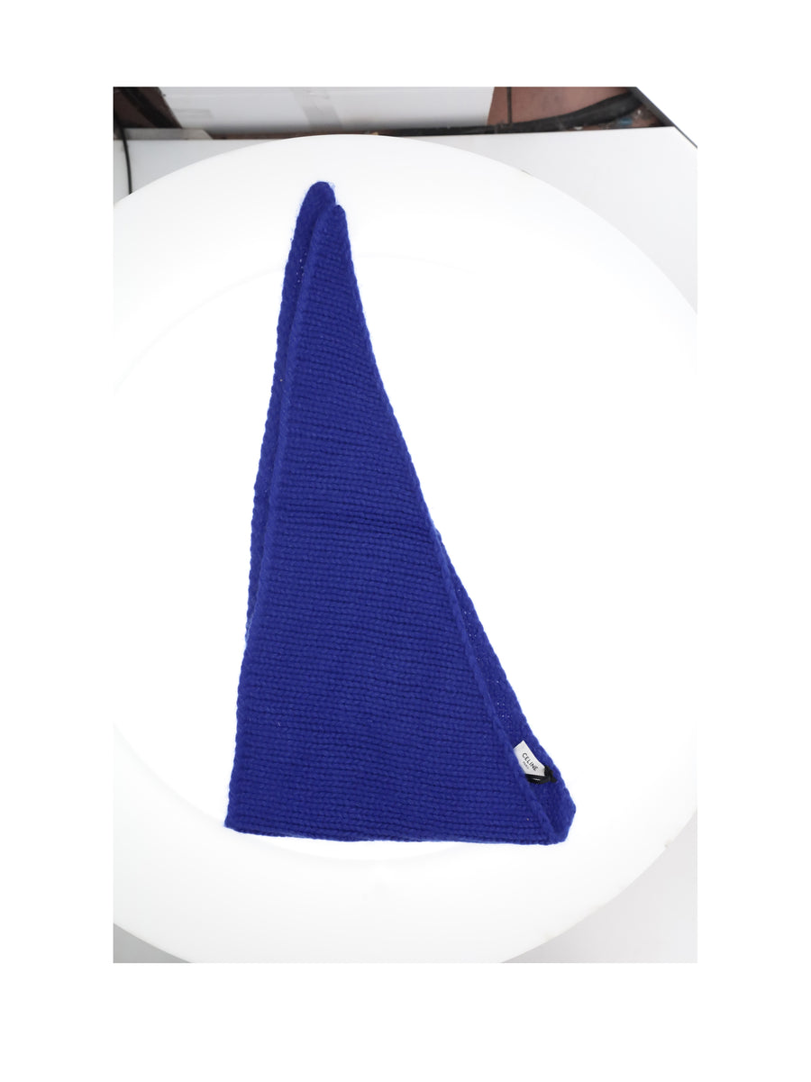 Cashmere Bandana Royal Blue (capra Hircus) Scarf