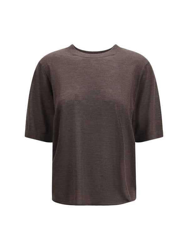 T-Shirt Nala Brown Melange Kashmir (capra Hircus)