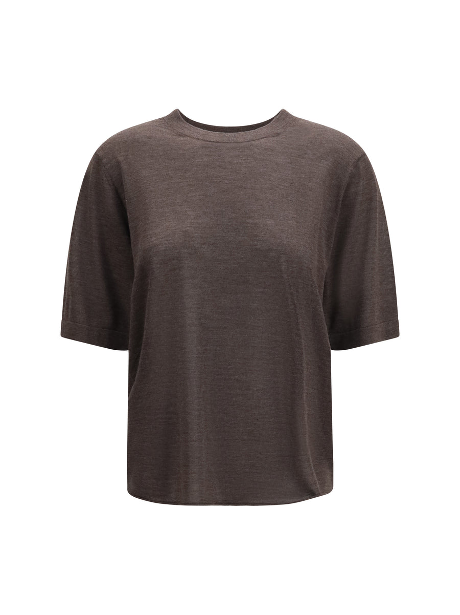 T-Shirt Nala Brown Melange Kashmir (capra Hircus)