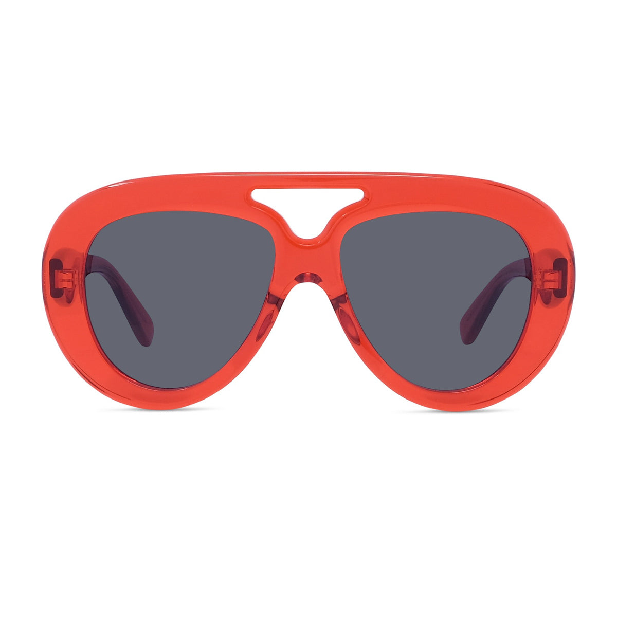 Loewe LW40144U Curvy 66A Rosso Lucido Acetate Occhiali Da Sole