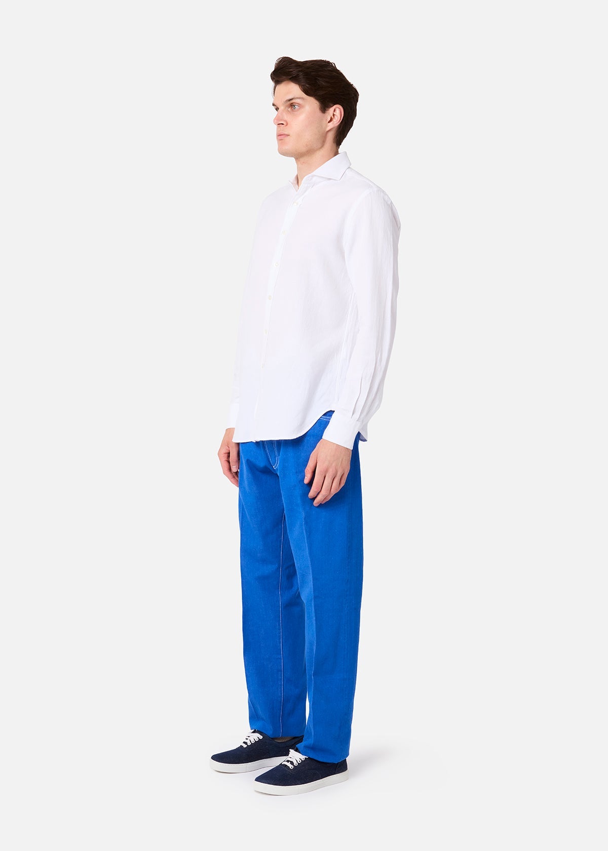 Aa-01-Denim Five Pockets Jeans Light Blue Trousers