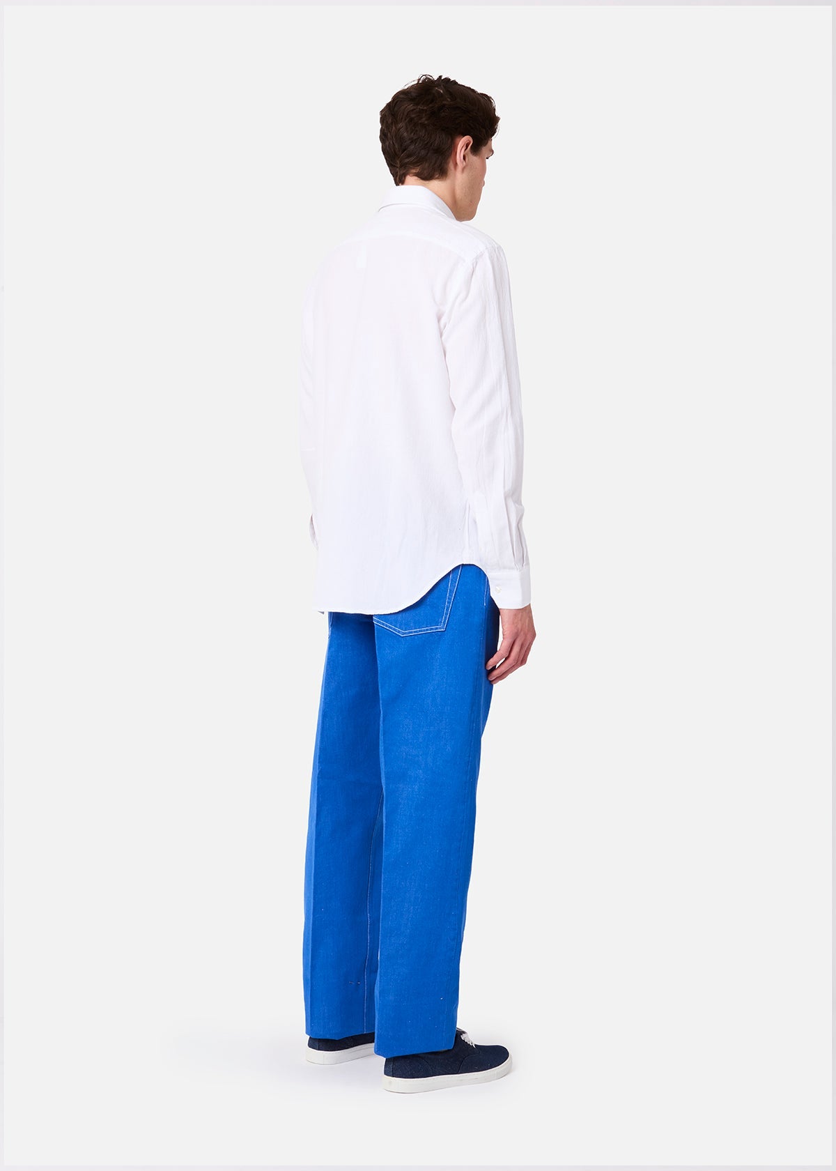 Aa-01-Denim Five Pockets Jeans Light Blue Trousers