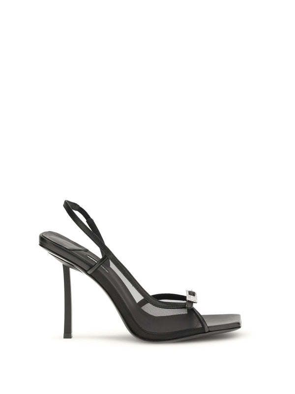 Vittoria Mesh Sandals Nero/crystal