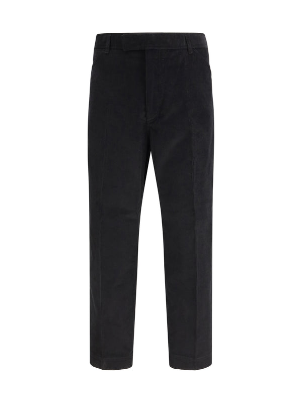 Thom Browne 100% Cotton trousers in black