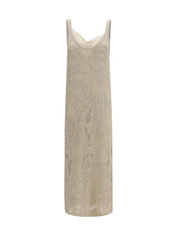 Brunello Cucinelli 94% Linen dress in beige