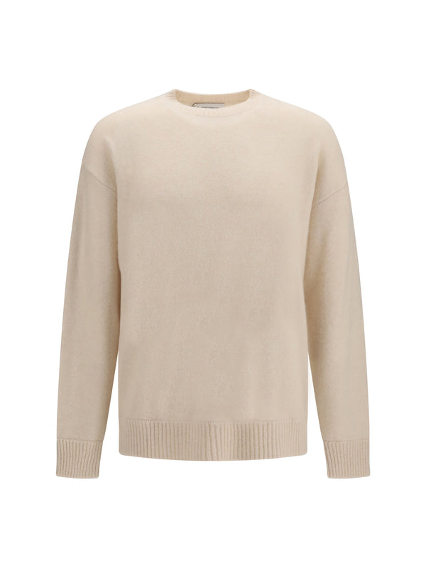 Cashmere And Silk Crewneck Sweater Panna/cream