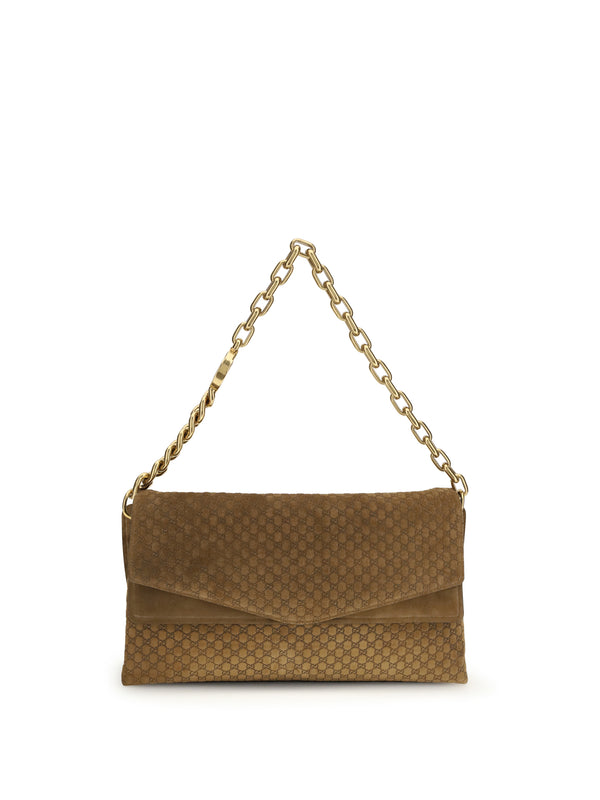 Gucci Outer: 100% Suede; Inner: 100% Fabric shoulder bag in brown