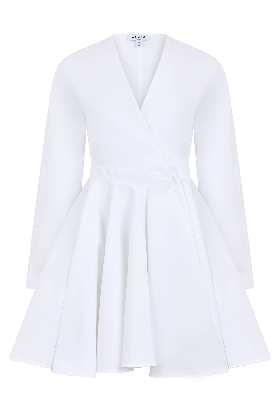 Dress Cotton Flared Skirt White