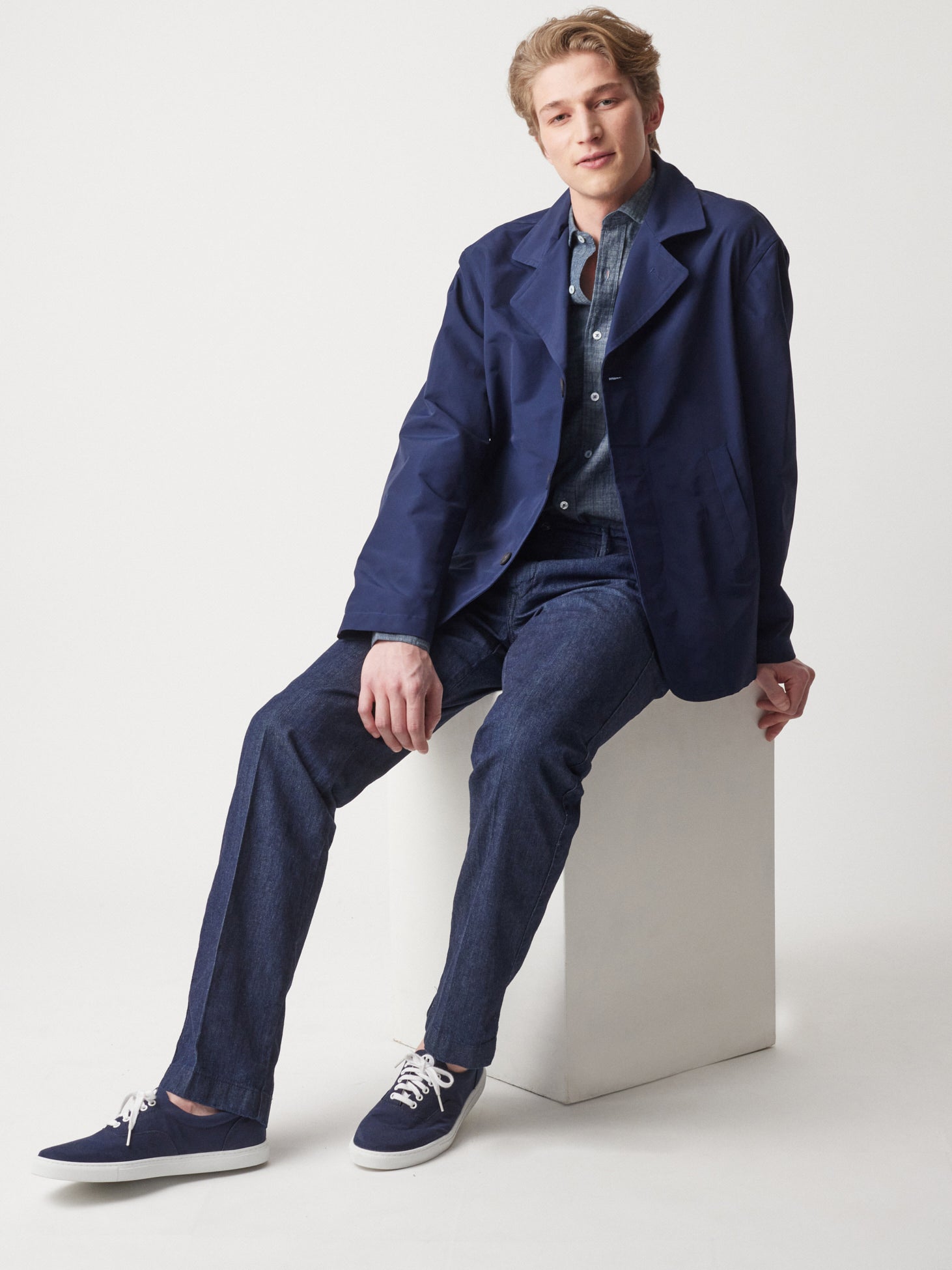 Aabano Waterproof Nylon Jacket Darkblue Coats &