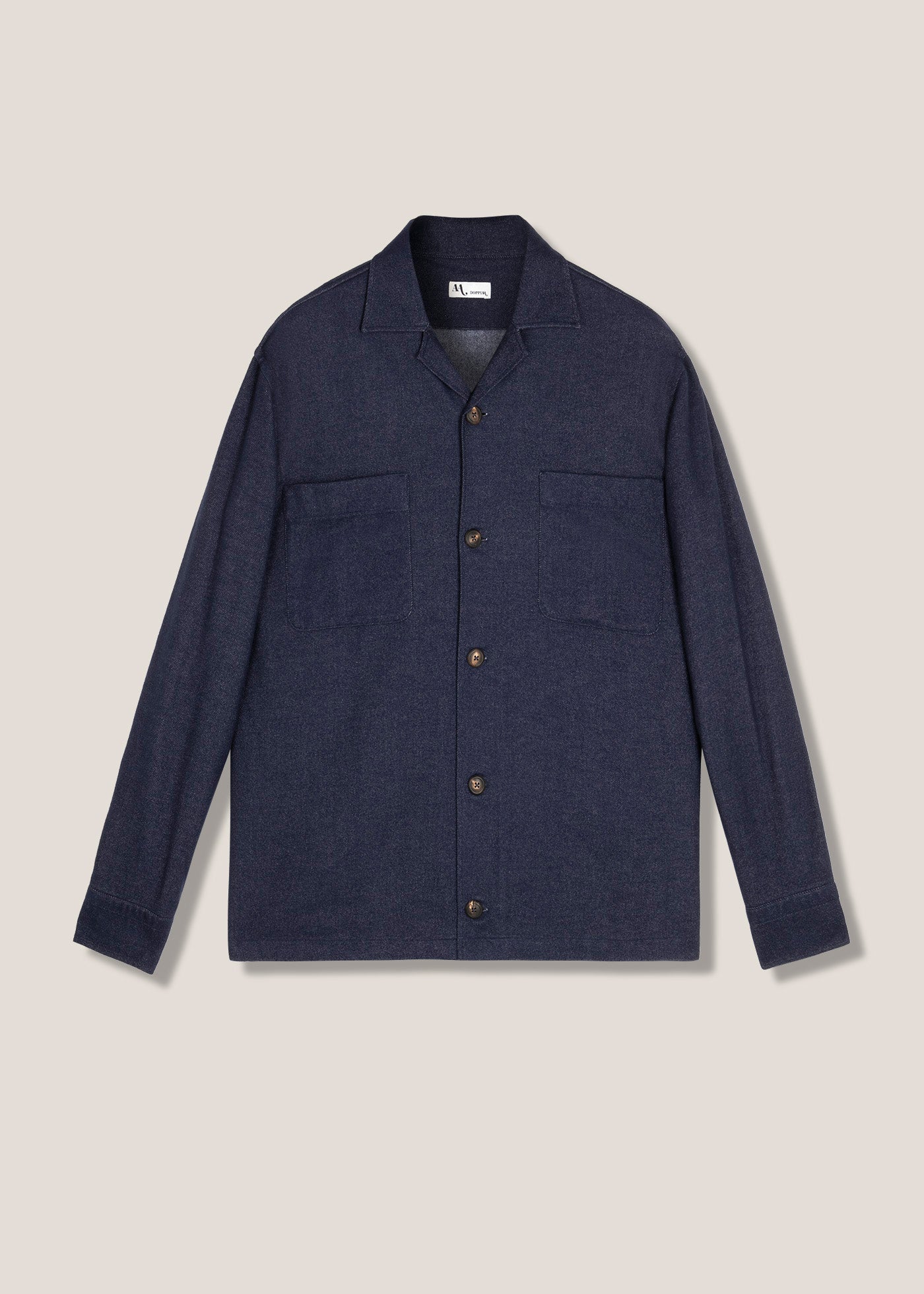 Aabba Blue Cotton Overshirt Shirt