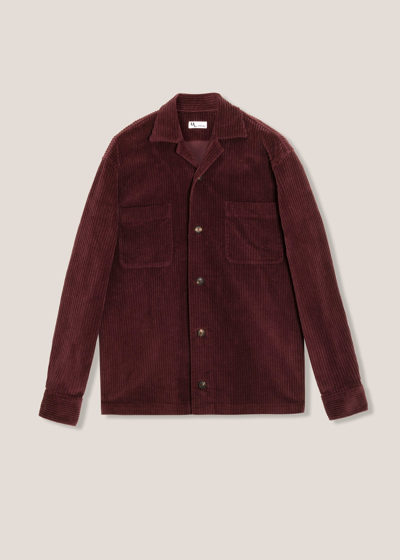 Aabba Wide Corudroy Overshirt Red Shirt