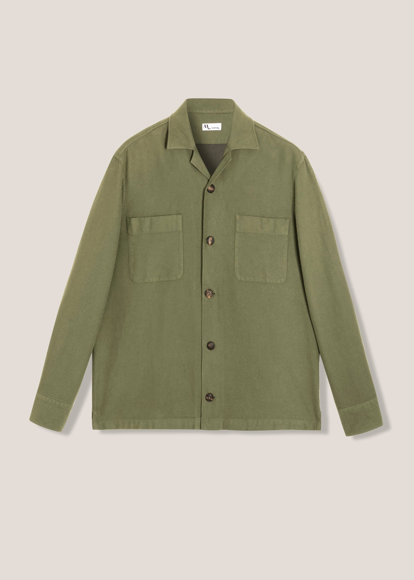 Aabba Green Cotton Overshirt Shirt
