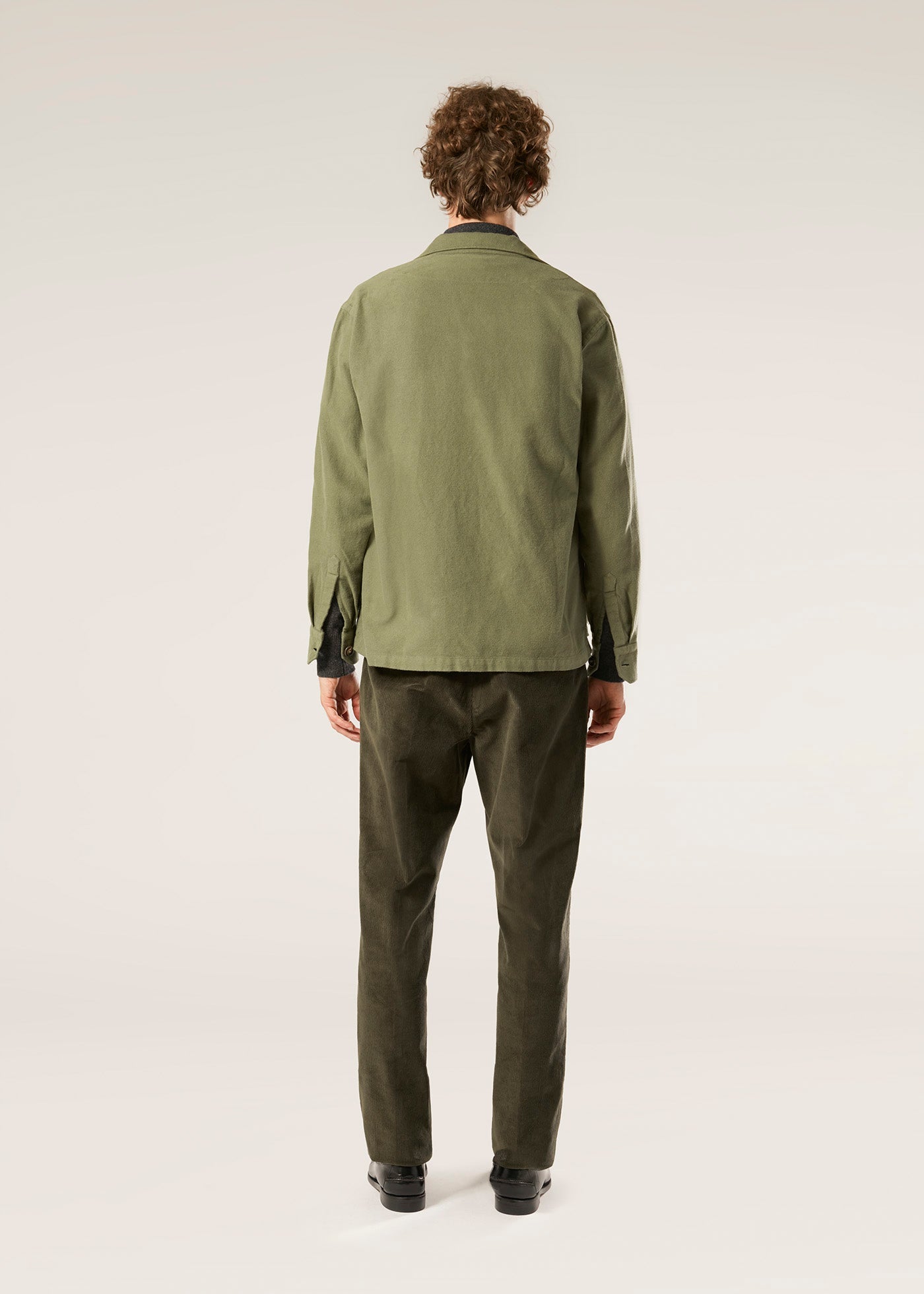 Aabba Green Cotton Overshirt Shirt