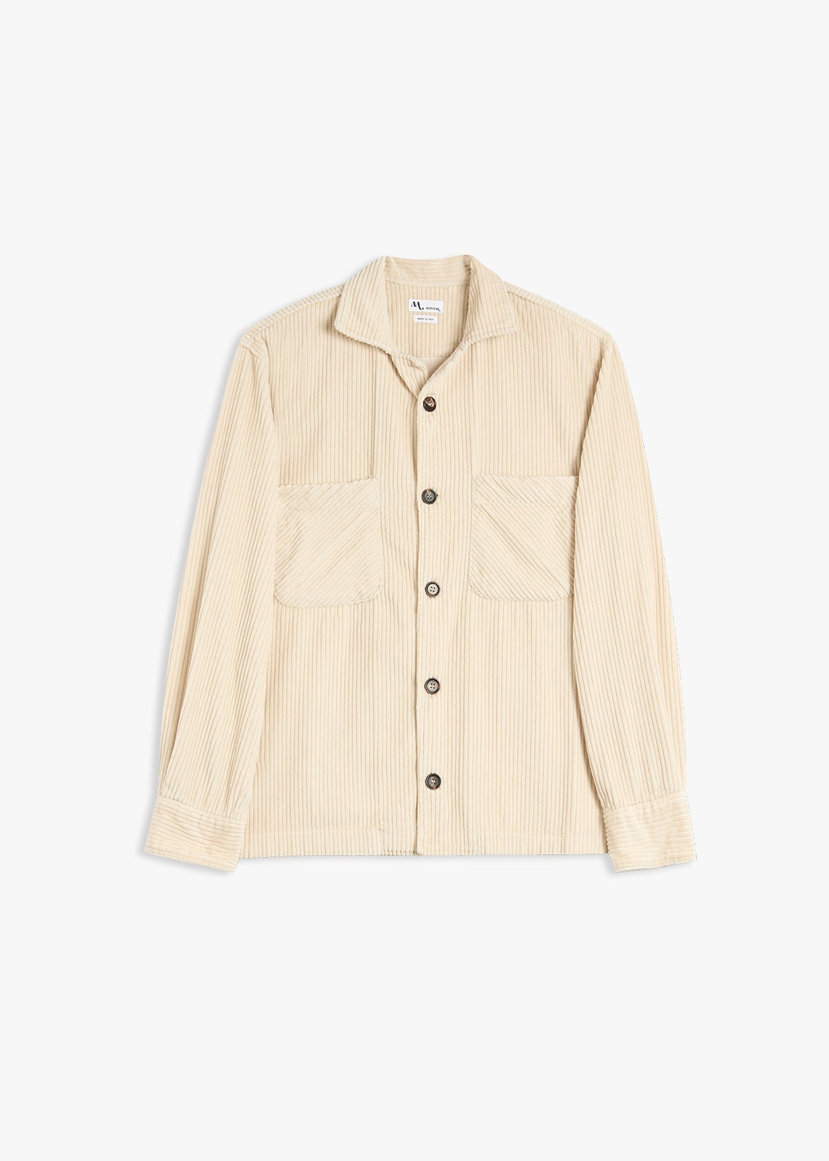 Aabba Corudroy Overshirt Ivory Shirt