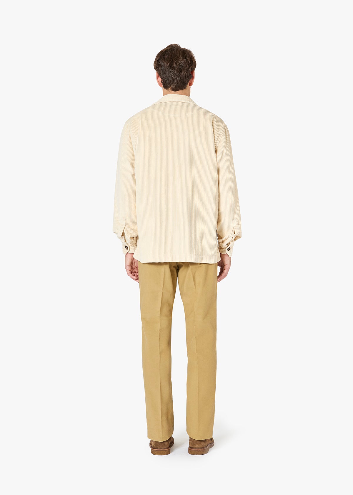 Aabba Corudroy Overshirt Ivory Shirt