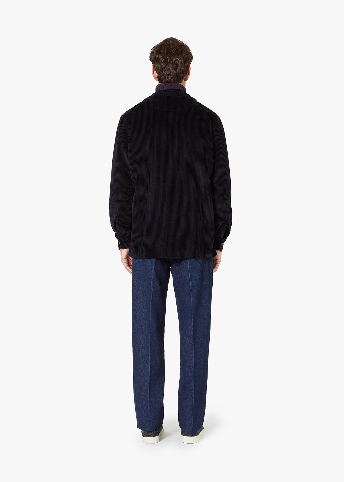 Aabba Corudroy Overshirt Navy Shirt