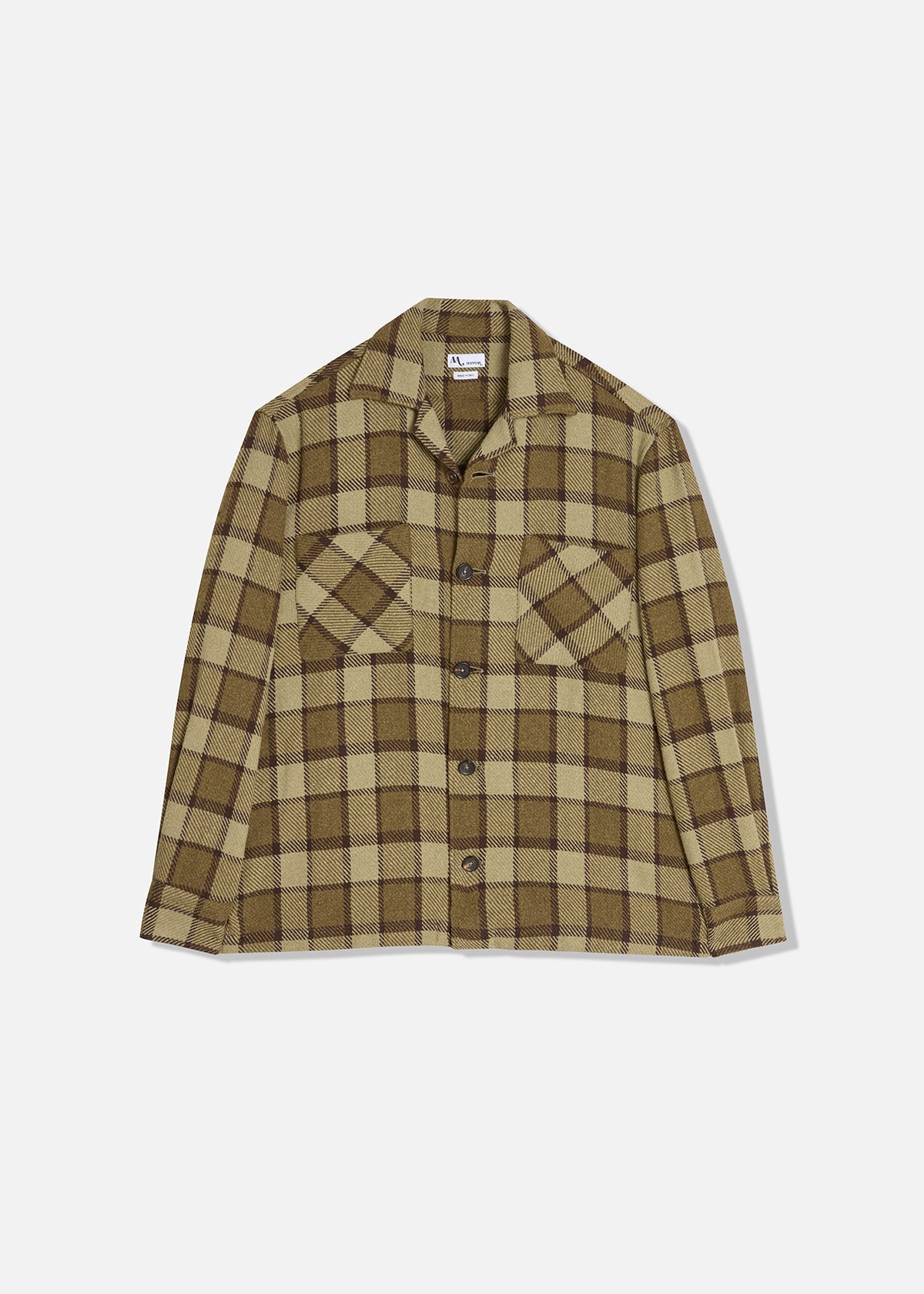 Aabba Plaid Overshirt Green Shirt