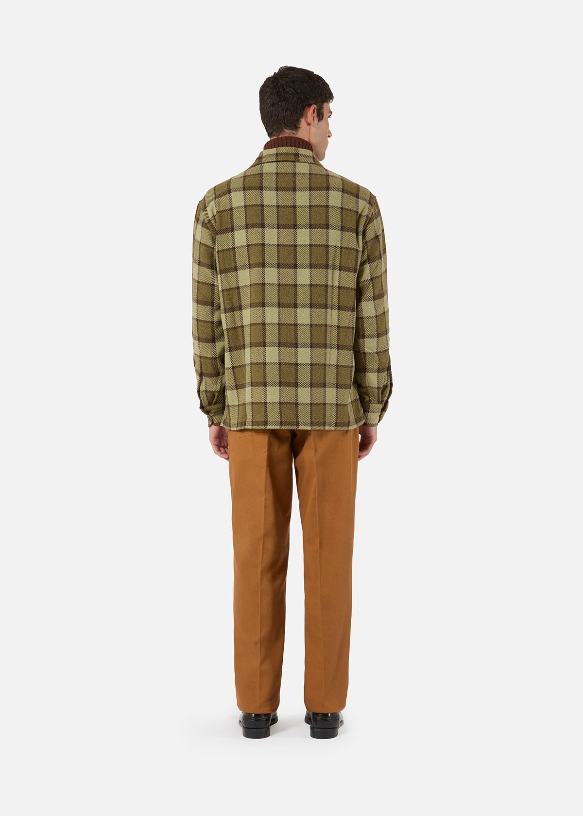 Aabba Plaid Overshirt Green Shirt
